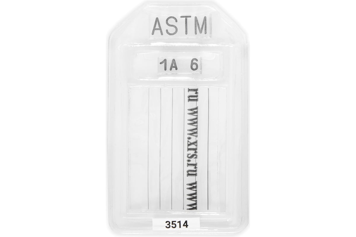 Эталон чувствительности проволочный ASTM E-747 1A6 (Fe) 50 мм Элитест 00108354