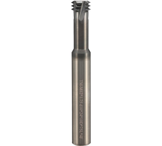 Резьбофреза твердосплавная BSKT 3-витковая М12 шаг 1.75мм AlTiSiN 10х24х75х10мм BSE008S021