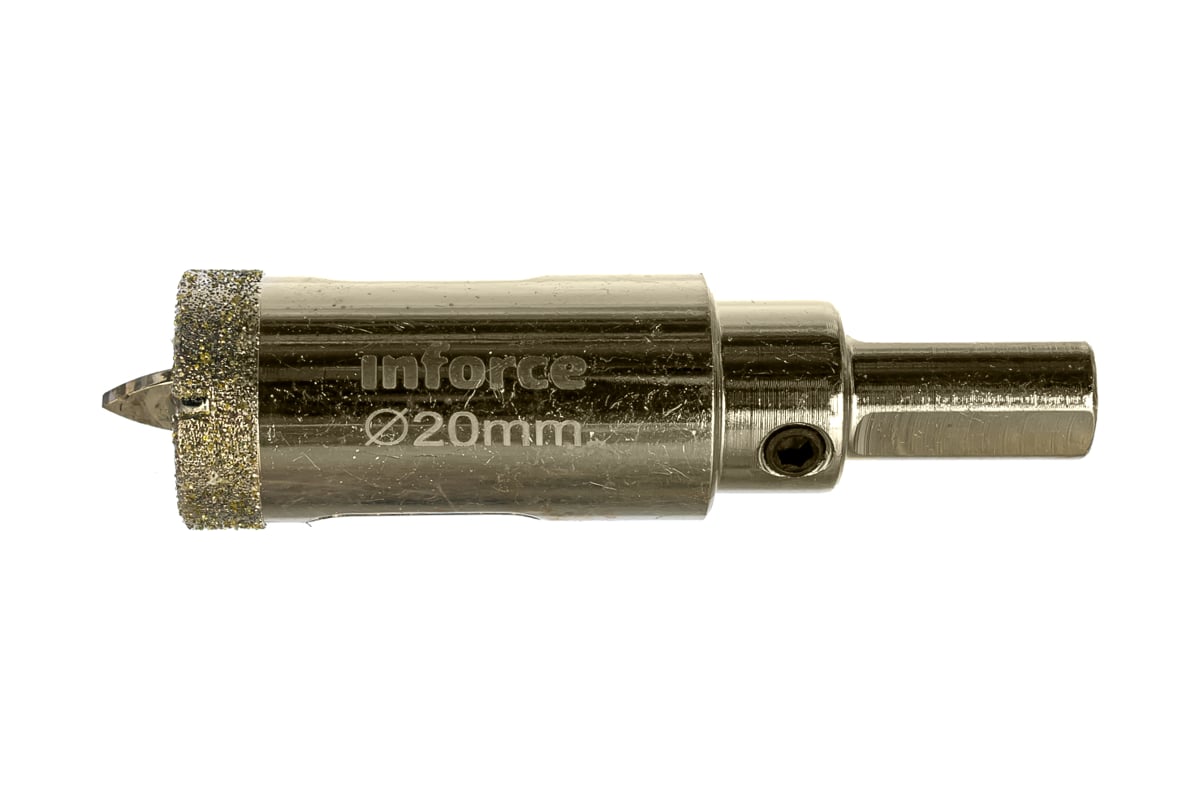 Коронка алмазная по стеклу и керамике (20 мм; 30 мм) Inforce 11-01-067