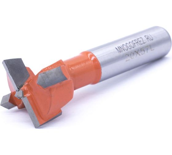 Сверло чашечное четырехзаходное по дереву FT120107L (20х57 мм; хв-к 10 мм; левое вращение) МНОГОФРЕЗ 6597