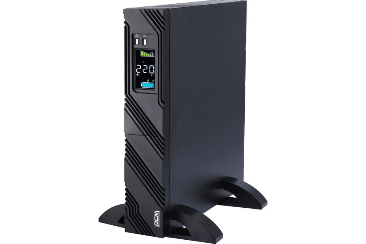 Источник бесперебойного питания Powercom SMART KING PRO+, интерактивная, 1000 VA/800 W SPR-1000 LCD
