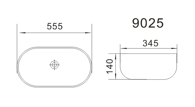 Раковина ЗОВ Oliveeka 9025 55.5x34.5 см белый