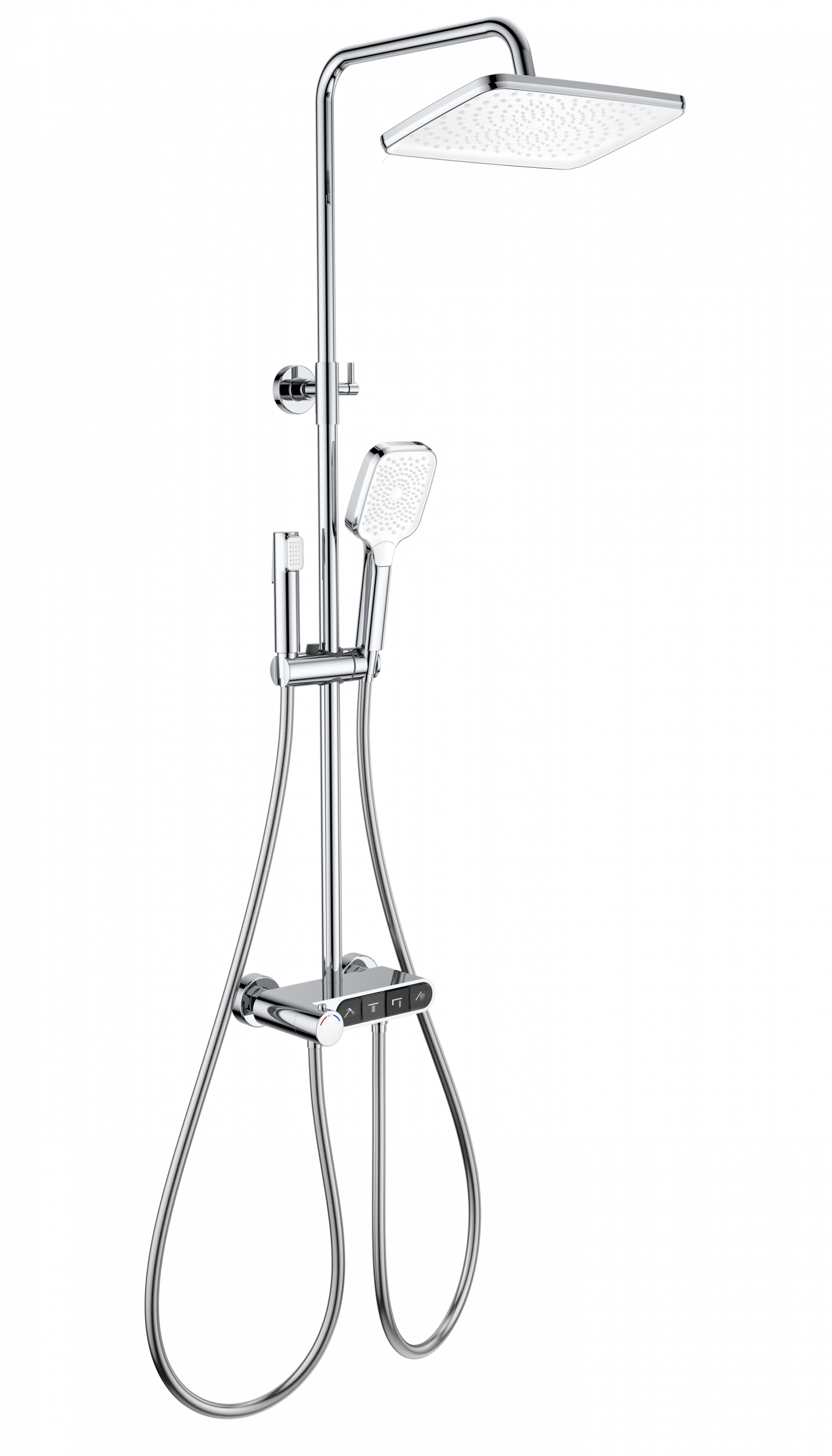 Душевая стойка Wonzon&Woghand Muse Corno WW-B3112-CR термостат, хром