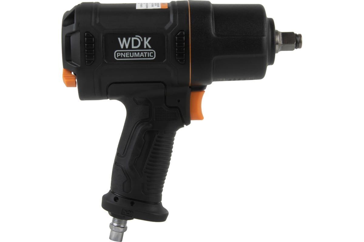 Пневматический ударный гайковерт Wiederkraft 1/2", 1750 Нм, композитный корпус WDK-20450