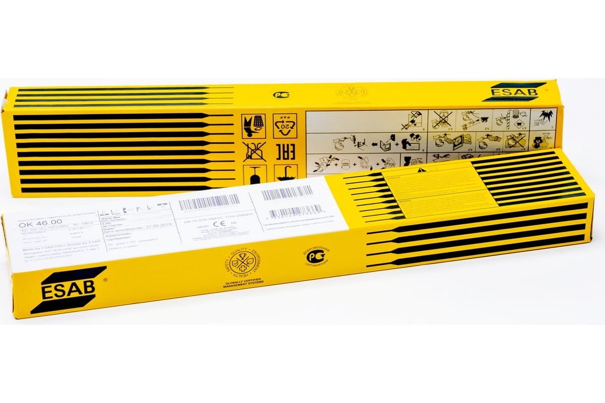 Электроды сварочные OK 46.00 (2.0х300 мм; 1 кг) ESAB 4600202WZ0