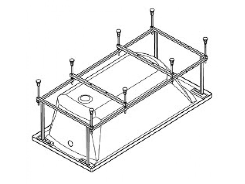 Монтажный комплект к Jika Clavis 170x70 см