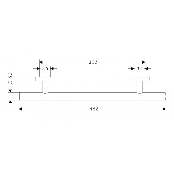 Поручень Hansgrohe Logis 40513000 хром