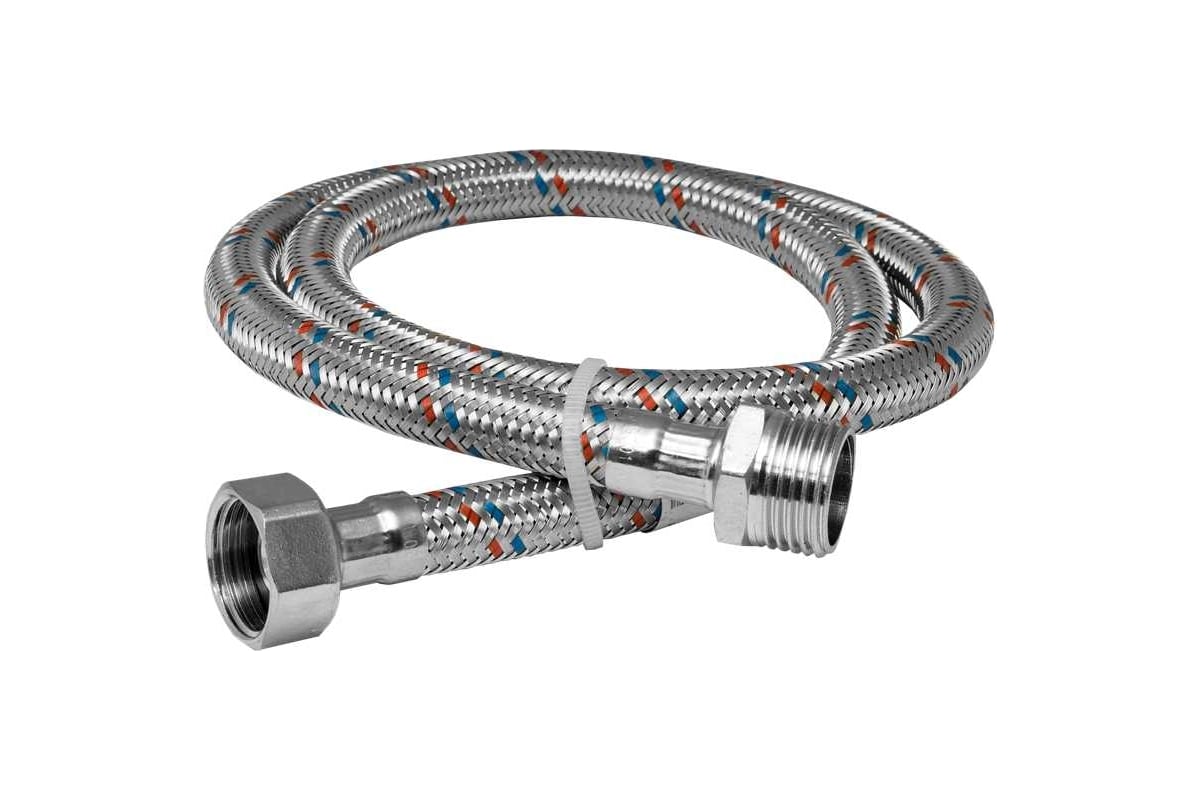 Гибкая подводка для воды (150 см; 1/2"; гайка-штуцер) Valtec VTf.002.IS.0404150
