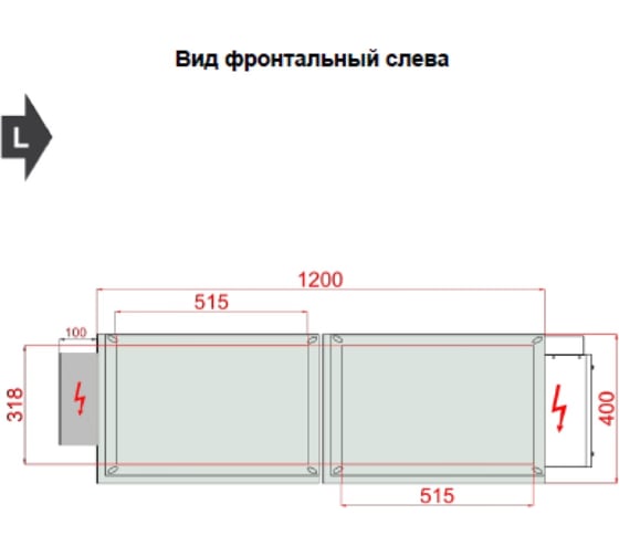 Приточно-вытяжная вентиляционная установка VENTUS Compact VVS010s электрическая VTS VVS010s-R-FPVHS/VVS010s-L-SFPV_cd