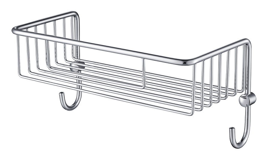 Полка Timo Nelson 150081/00 chrome с крючками