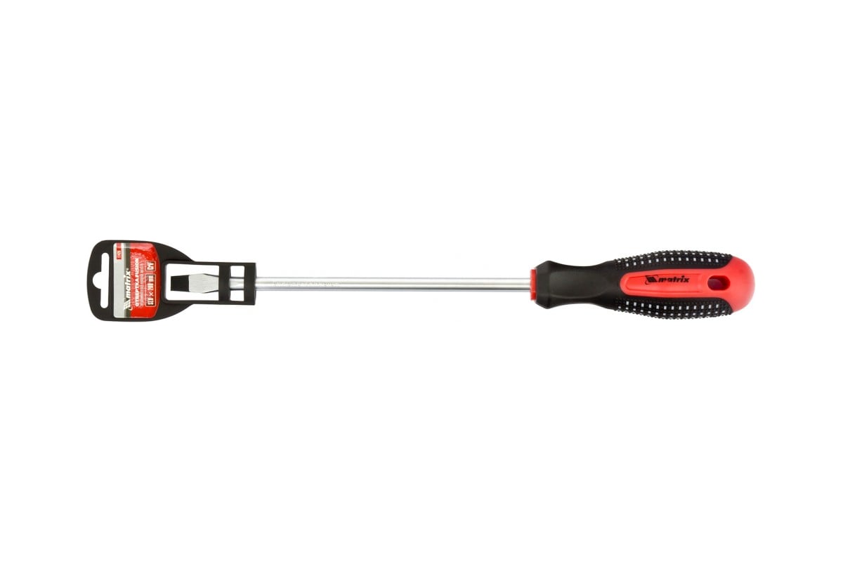 Отвертка SL8,0х200 мм Matrix Fusion Anti slip 11426