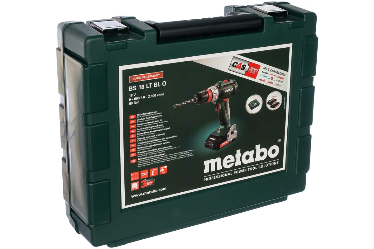 Аккумуляторный винтоверт Metabo BS 18 LT BL Q 602334550