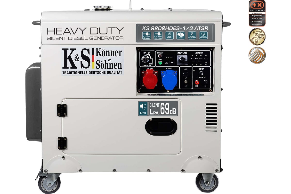 Дизельный генератор Konner&Sohnen KS 9202HDES - 1/3 ATSR