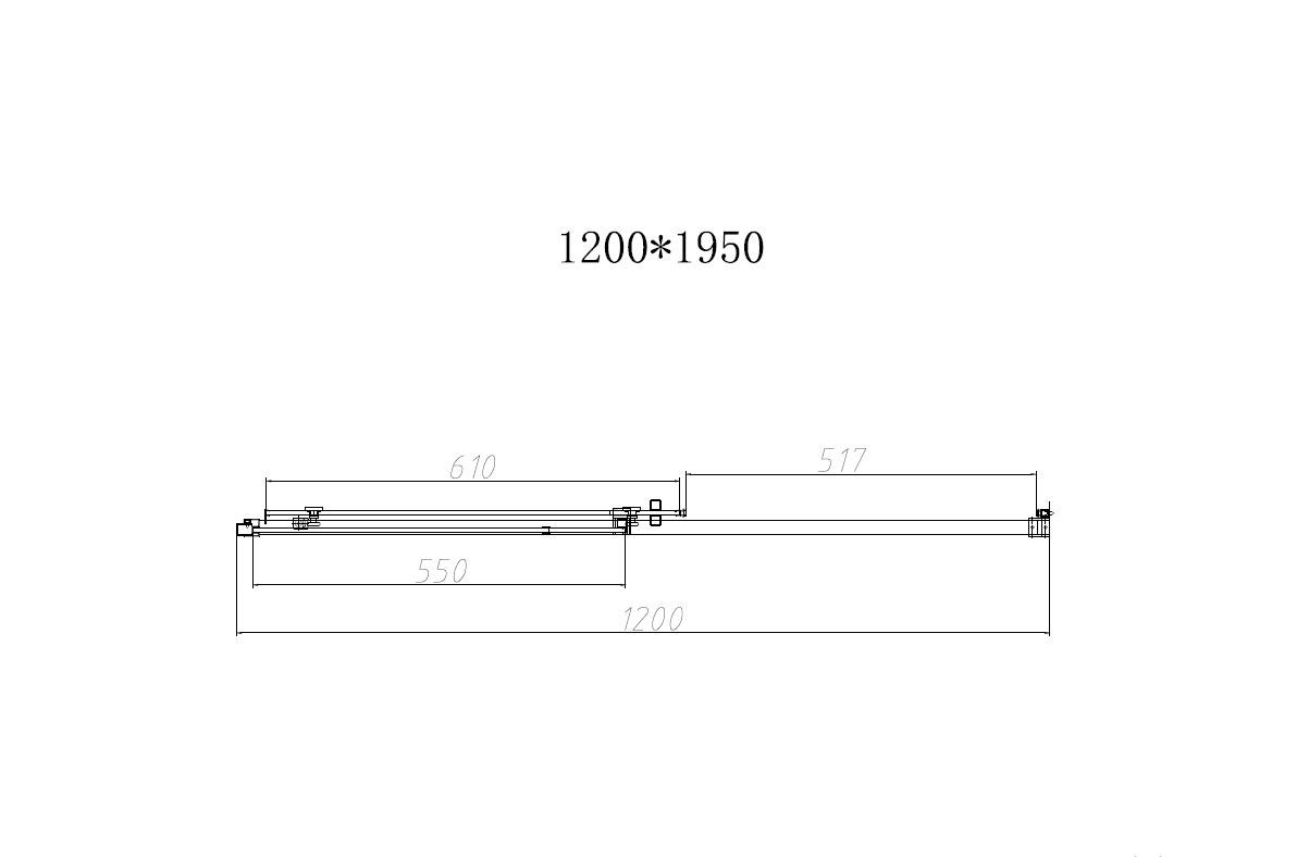 Душевая дверь Vincea Слим-Н (Slim-N) VDS-4SN120CLBN 120x195 брашированный никель, прозрачная