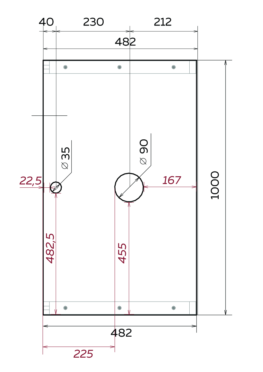 Столешница с раковиной 1MarKa Grunge Loft 100 см бетон светлый