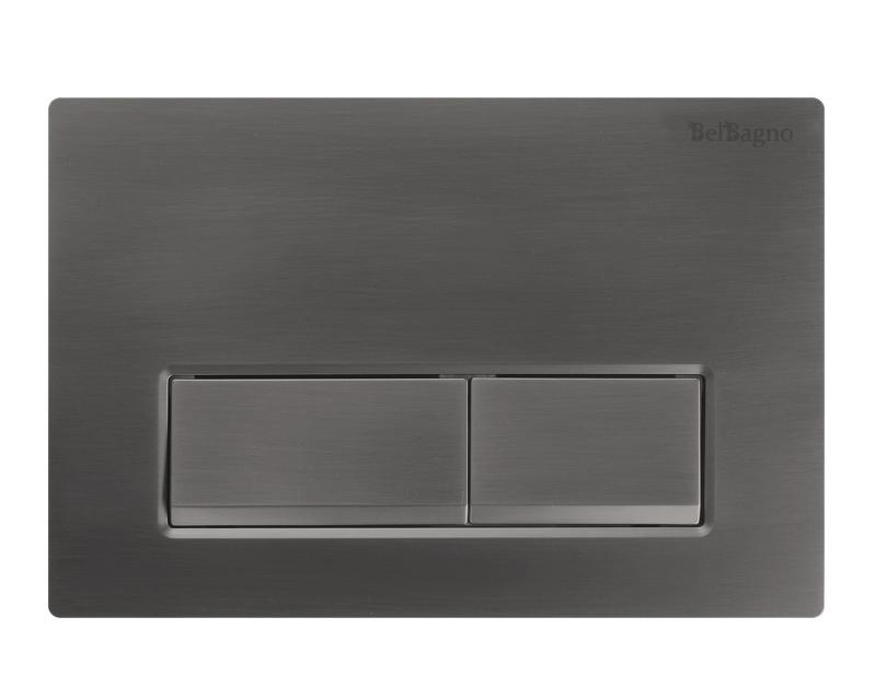 Кнопка смыва BelBagno BB-15R-GM оружейная сталь Кнопка смыва BelBagno BB-15R-GM оружейная сталь