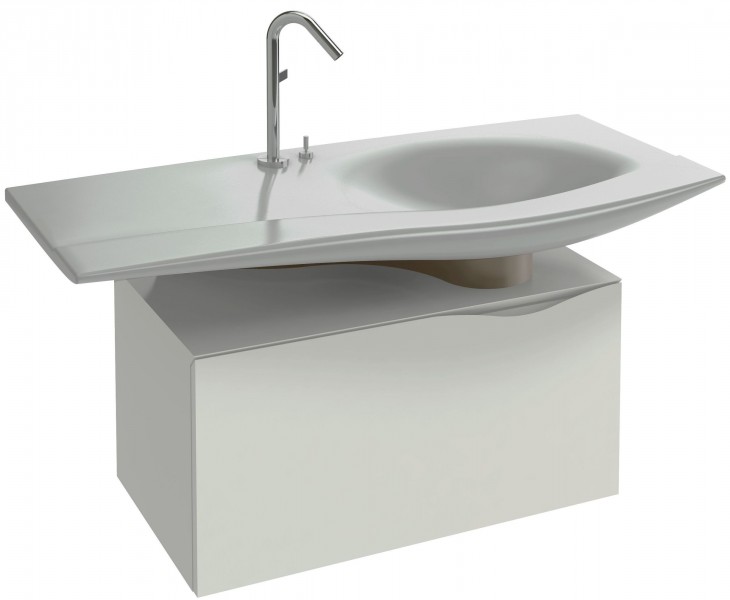 Мебель для ванной Jacob Delafon Stillness 80 см белый блестящий
