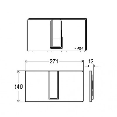 Кнопка смыва Viega Visign for Style 14 654689 белый