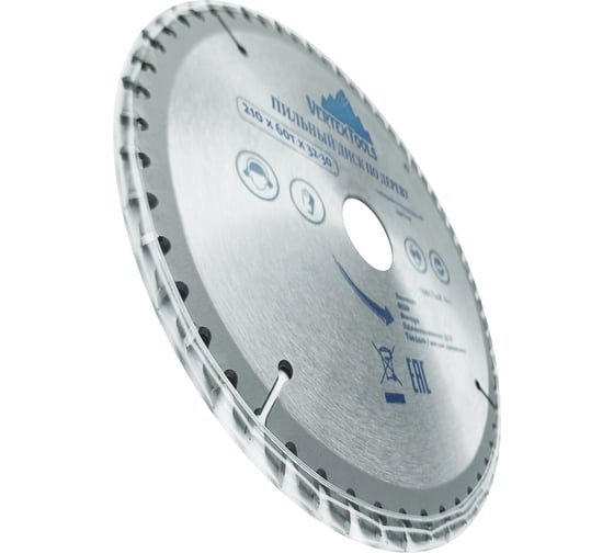 Диск пильный по дереву (210х32-30 мм; 60 зубов) Vertextools 210-60-32