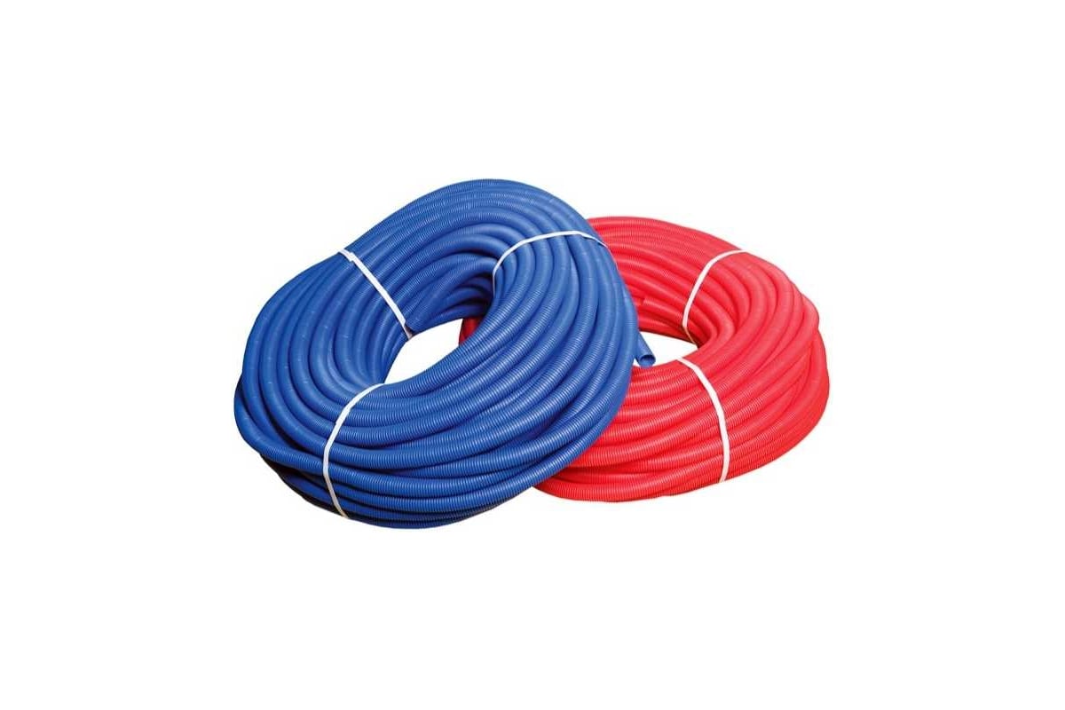 Гофрированная труба BYR PEX 25 в бухтах по 50м (для БИР ПЕКС Д16) синяя 0354