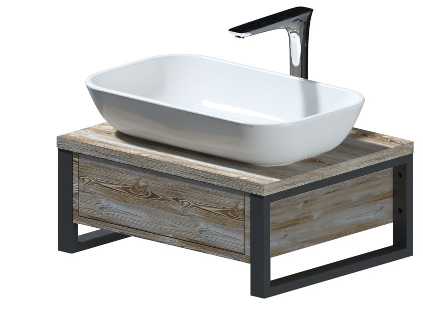 Тумба с раковиной 1MarKa Grunge Loft 60 см