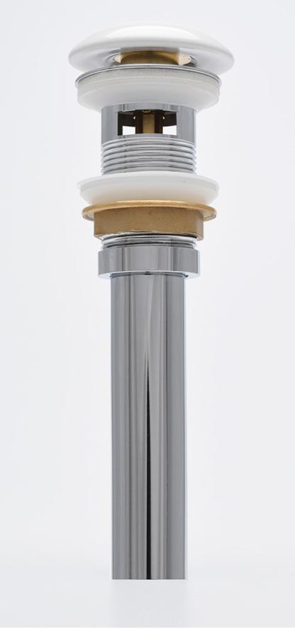 Донный клапан AQUAme AQM7002-1W с переливом, белый