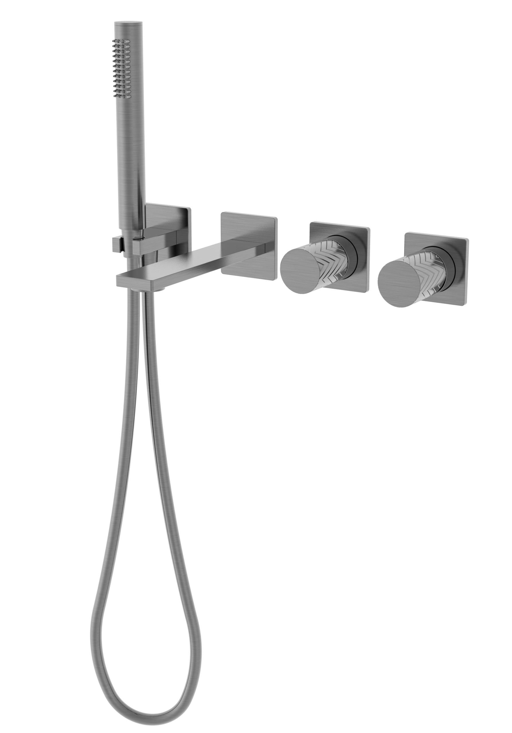 Смеситель для ванны Vincea Альто (Alto) VBTW-6AL1GM вороненая сталь