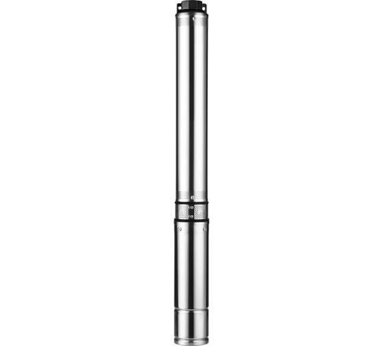 Скважинный насос JEMIX Ø 3.5" 1100 Вт, кабель 2 метра. макс. напор 120 м, ном. напор 90 м, при 2 куб.м/ч, 18 ступеней, крыльчатка пластик, встроенное управление СН 3,5-2-100