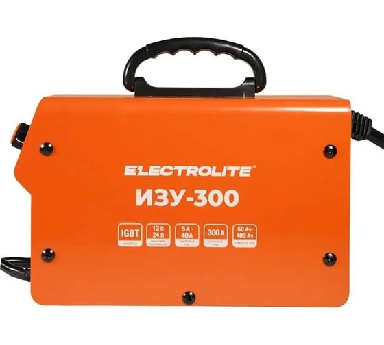 Инверторное пуско-зарядное устройство Electrolite изу-300 EL 12/24 В, 50-400 Ач, 220 В 5107