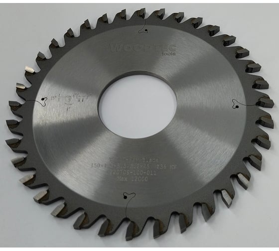 Пила подрезная коническая 150x4.3-5.5/3.2х45 мм, Z36 Woodtec ВИ 343327