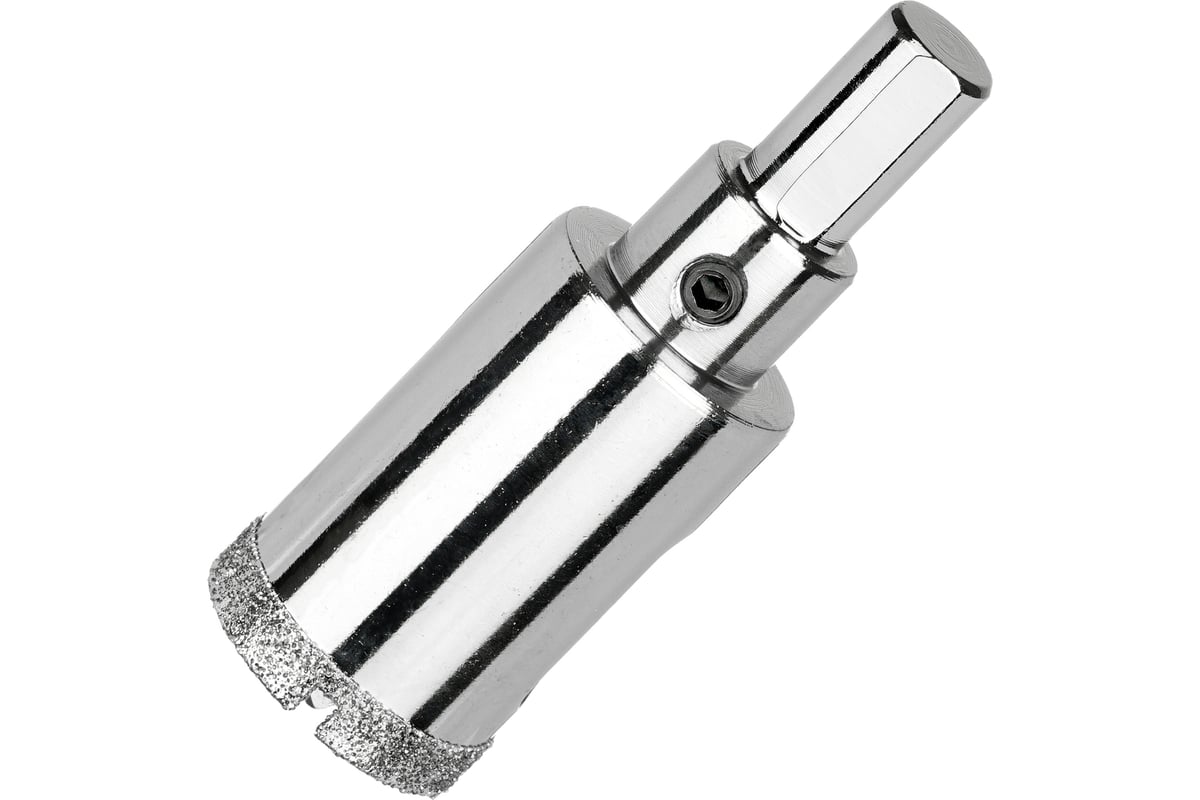 Коронка алмазная по керамограниту и керамике с центрирующим сверлом 25 мм Diamond Industrial DIDCSC025