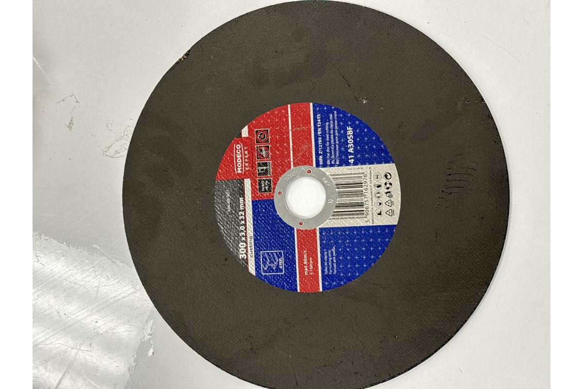 Диск для резки металла 300x3.0x32 мм, плоский MODECO MN-68-907