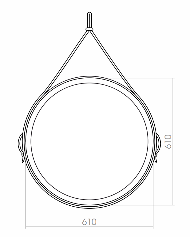 Зеркало Silver Mirrors Kapitan Light 61x61 см с подсветкой, коричневый