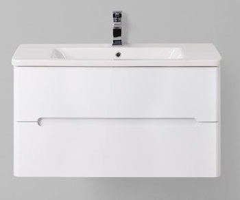 Тумба с раковиной BelBagno Luxury/Soft 80 см Bianco Lucido