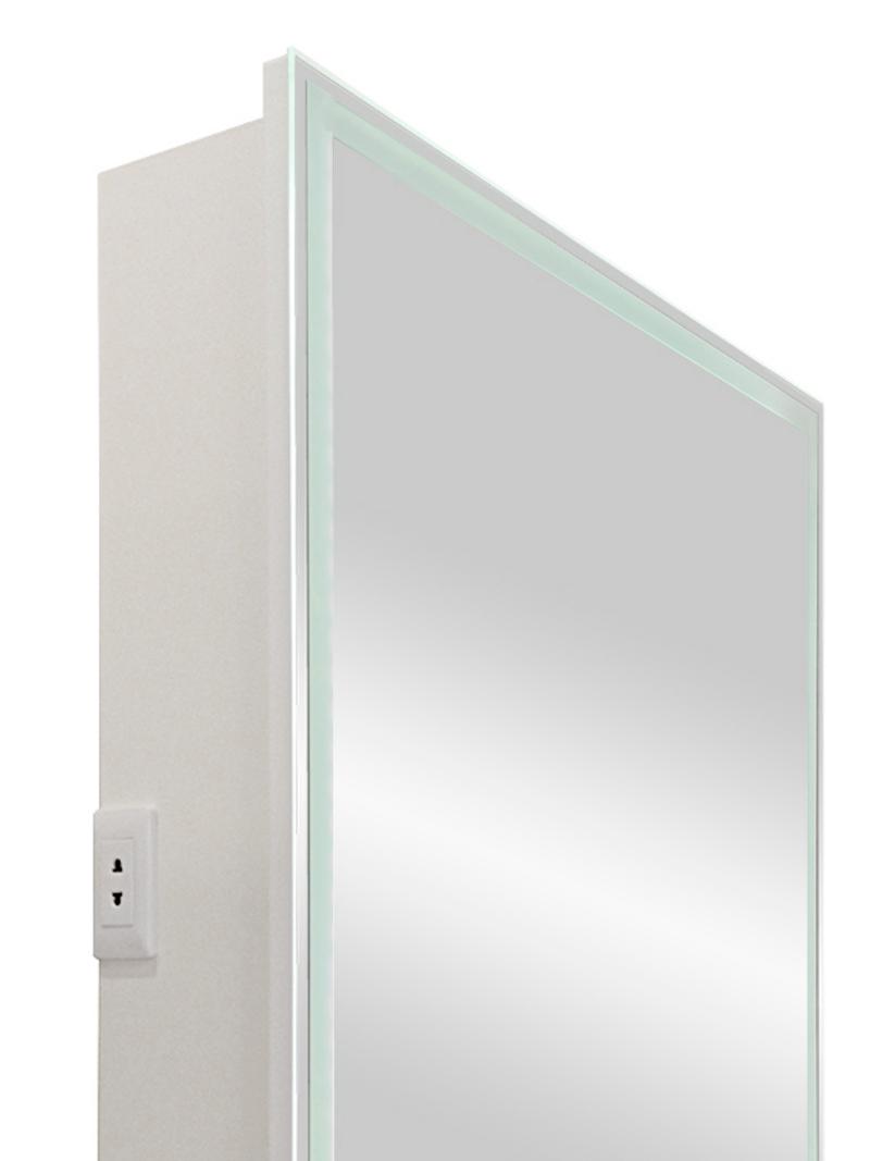Зеркальный шкаф Континент Allure LED 60x80 с подсветкой, правый МВК005