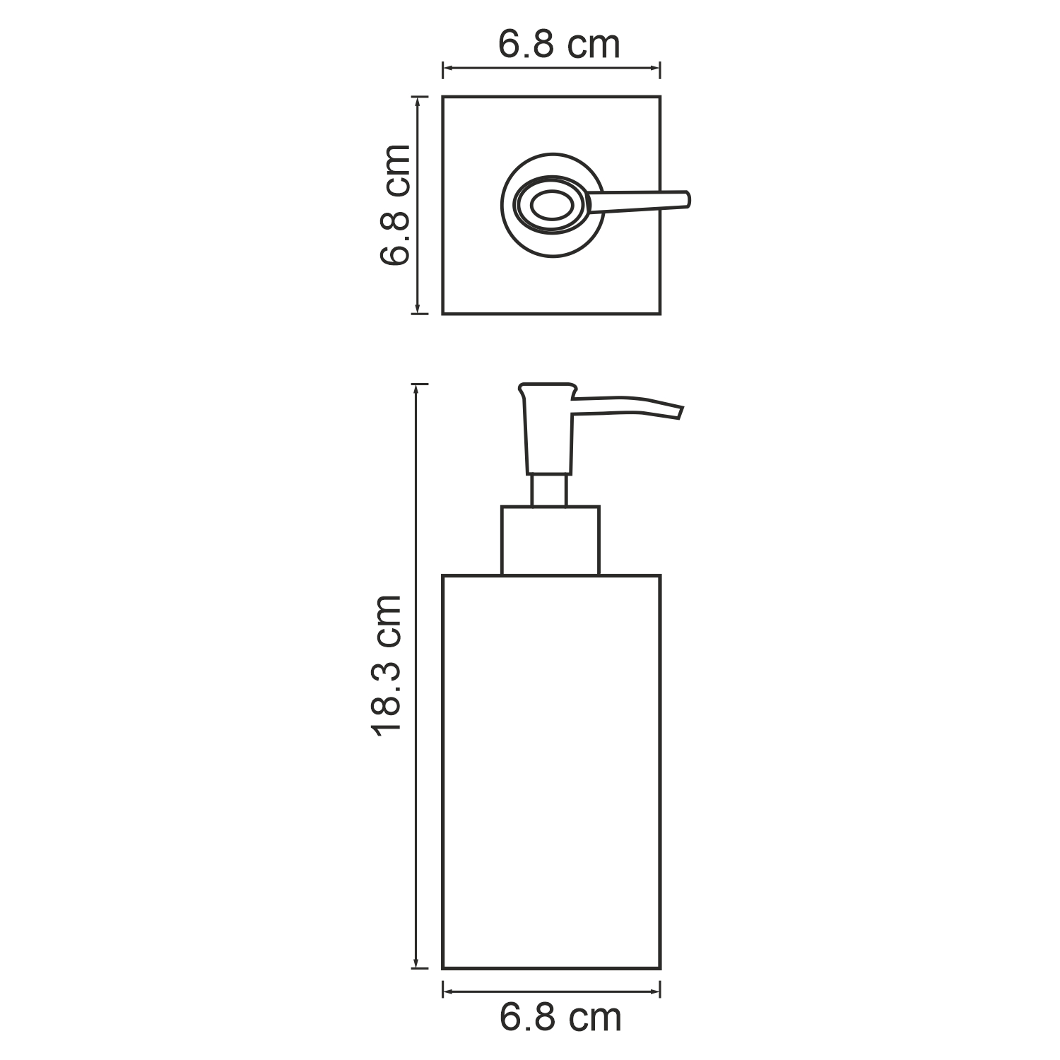 Дозатор жидкого мыла WasserKRAFT Kammel K-9199