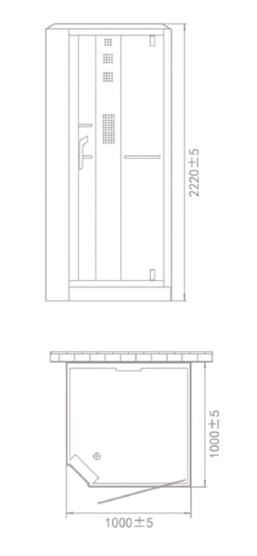 Душевая кабина Orans OLS-SR89101 LS white с паром левая