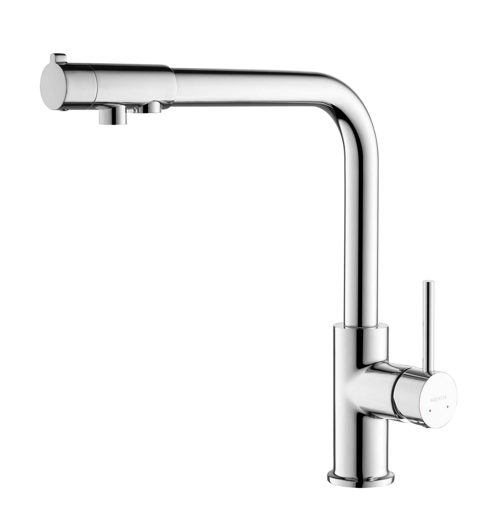 Смеситель для кухни Aquatek Европа AQ1386CR с подкл. к фильтру, хром