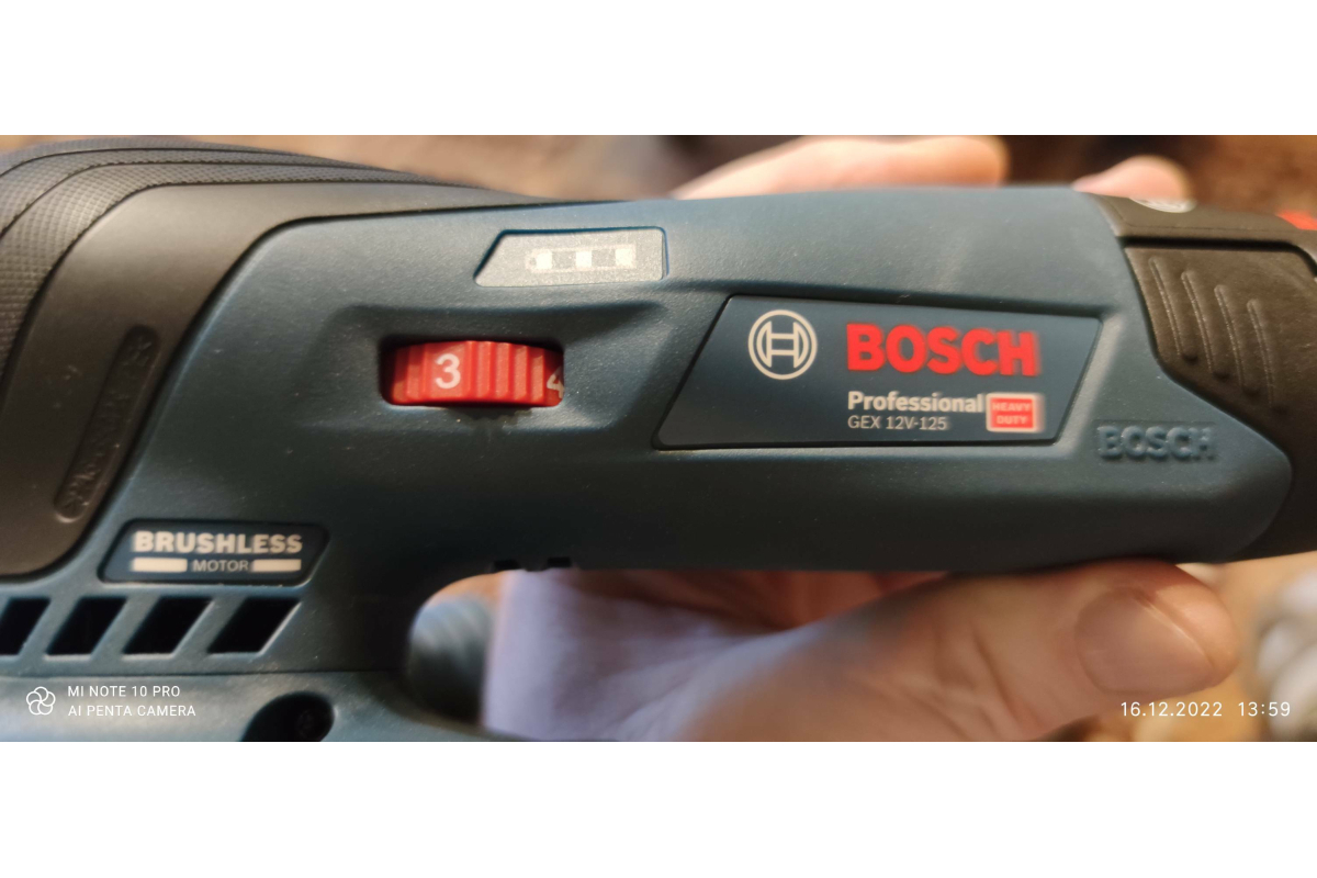 Аккумуляторная эксцентриковая шлифмашина Bosch GEX 12V-125 0601372101