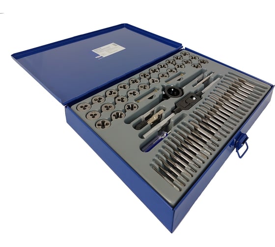 Набор метчиков и плашек Debever Machining Solutions М3 -12, 4-40 - 1/8NPT27, 60 предметов, метр/дюйм резьба DB-S-TD5060