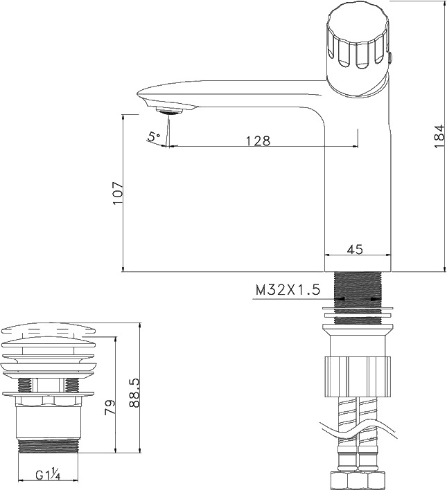 Смеситель для раковины Lemark Wing LM5306C