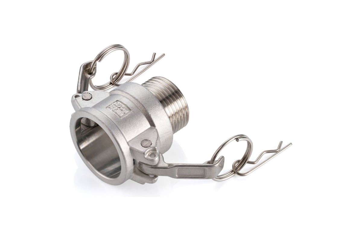 Камлок тип B TITAN LOCK серия EcoLine розетка, наружая резьба BSP 1 1/4, AISI304, TL125BSS-EL