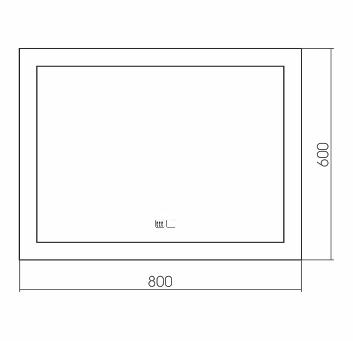 Зеркало Silver Mirrors Norma neo 80x60 см с подсветкой, подогревом