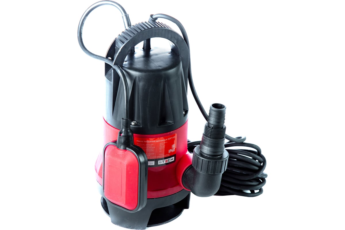 Погружной дренажный насос для грязной воды I-TECH SDP-400 I 17 107