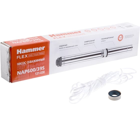 Скважинный насос Hammer NAP600/39S 366332