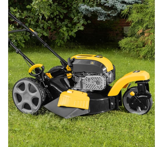 Бензиновая газонокосилка Denzel GLT-460SP-T, Trike 150 см3, 46 см, привод, панель, 60л 58810