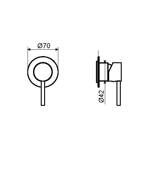 Смеситель для душа Plumberia IXO XO1111OR золото