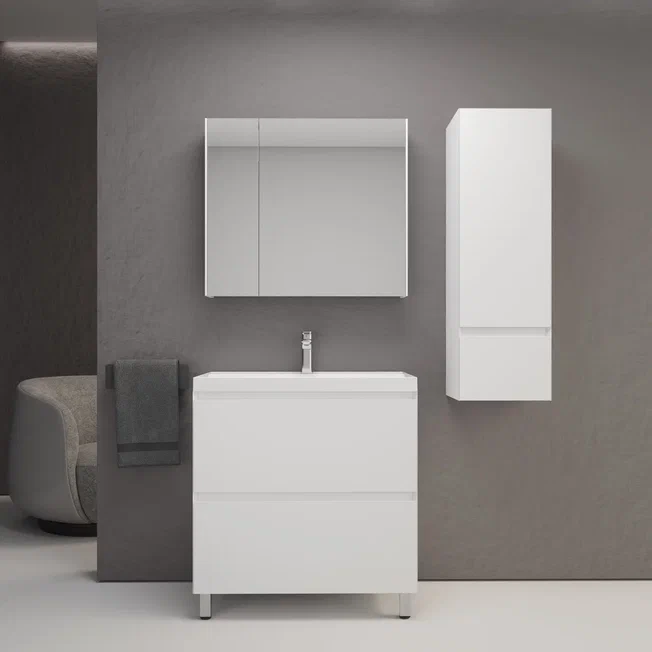 Тумба с раковиной Style Line Манхэттен 80 см напольная