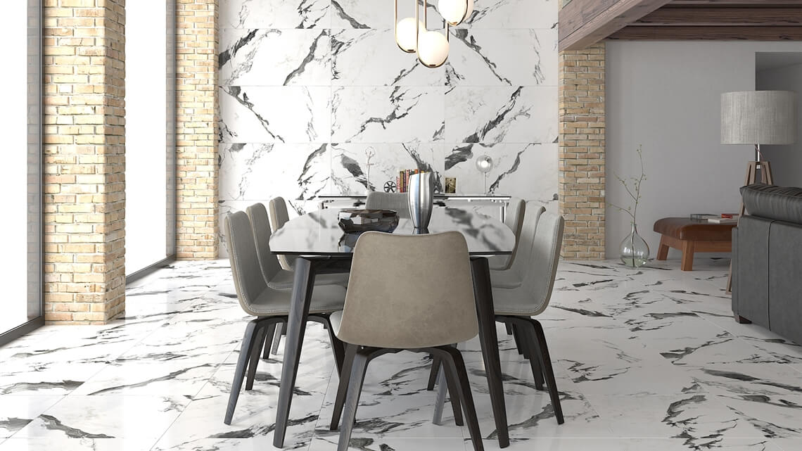 Керамогранит Yurtbay Marble Panda White Polished 60x120 см, P19707.6