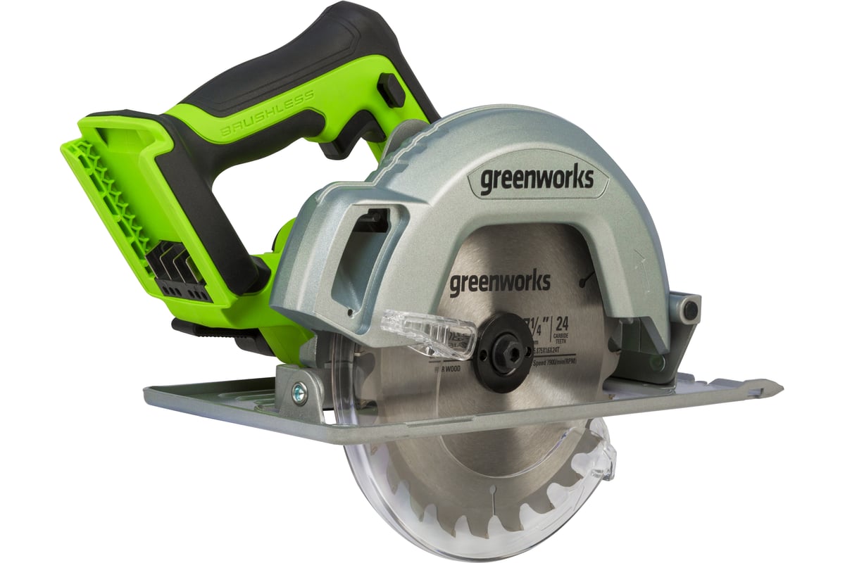 Аккумуляторная циркулярная пила GreenWorks GD24CS 1500907